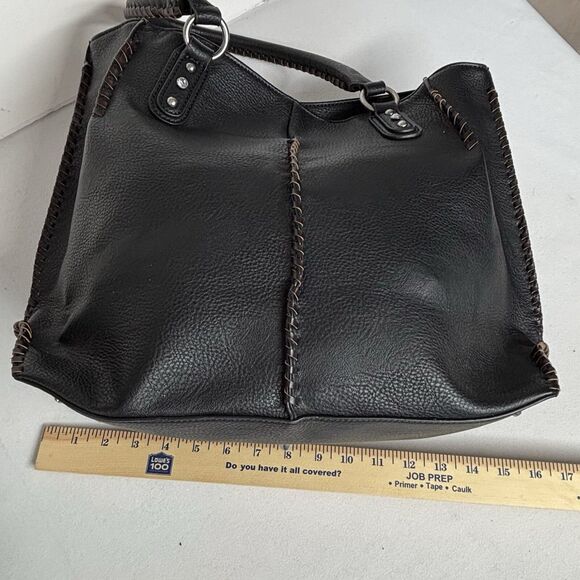 Blazin Roxx Concealed Carry Shoulder Bag Black Faux Leather Western Handbag - Picture 13 of 14